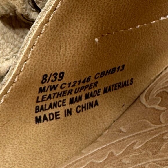 b.o.c. Tan and Brown Floral Wedge Sandals - Picture 12 of 12